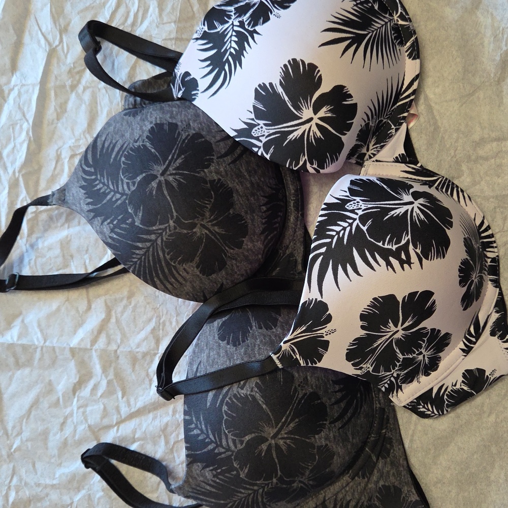 Floral Print Bras Set